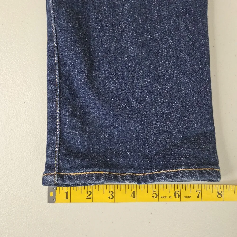 Levi's 541 Jeans Mens 31x32 Athletic Taper Fit Distressed Dark Wash Denim Blue